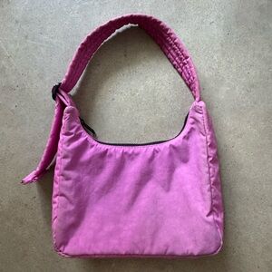 Baggu Mini Nylon Shoulder Bag in Extra Pink